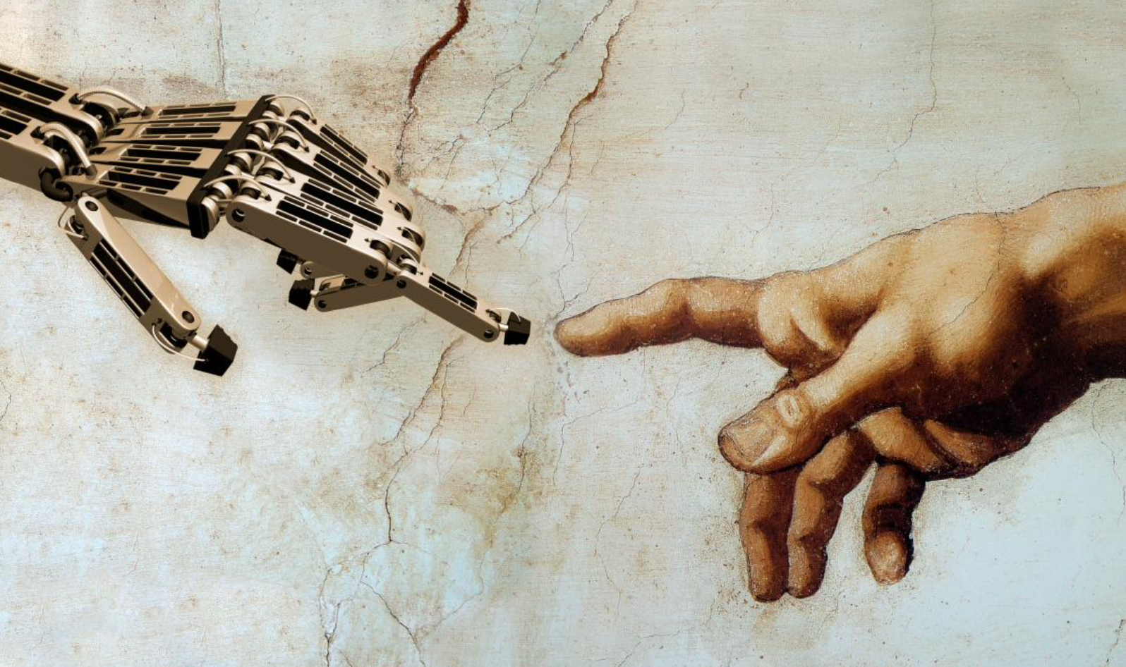 Le transhumanisme comme régression Main robot-main humaine
