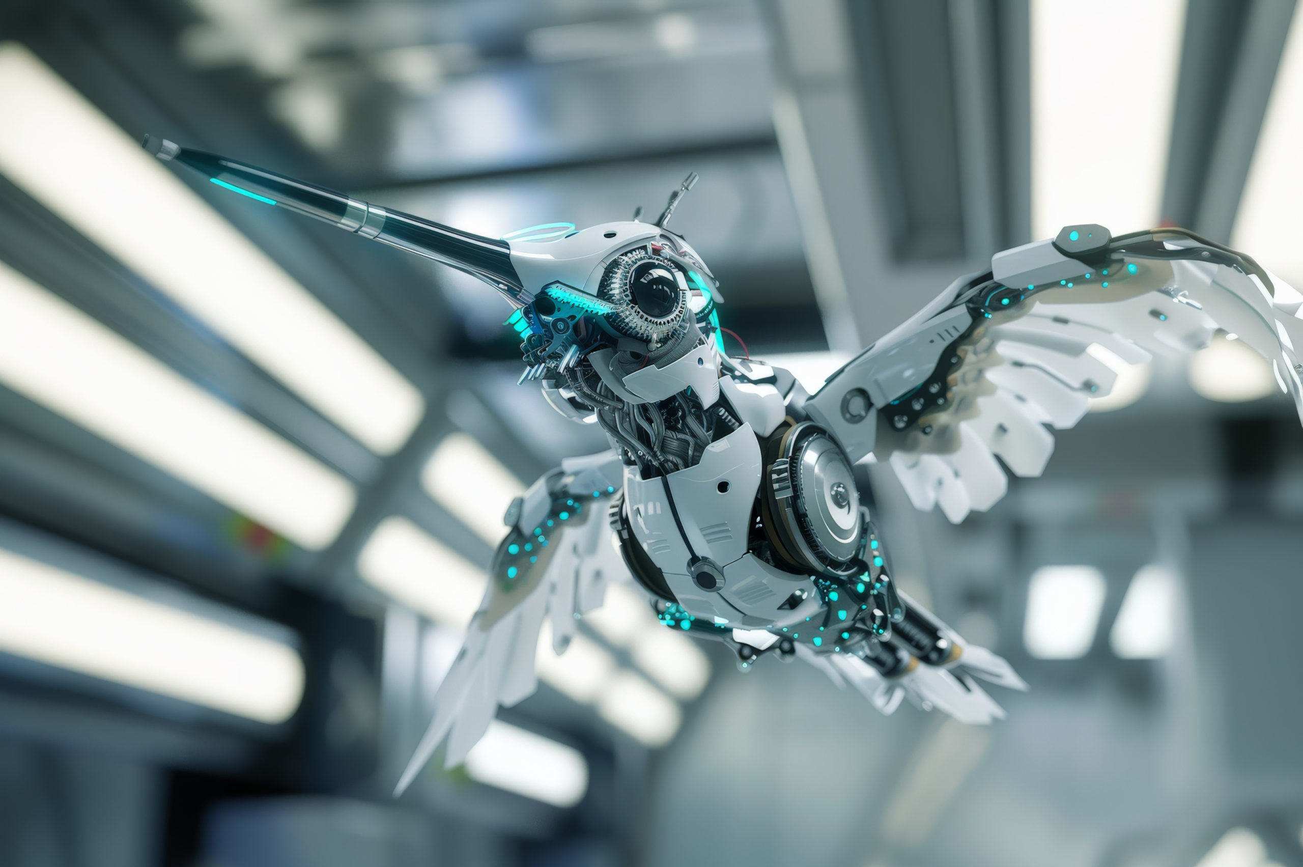 futuristic-robot-hummingbird Bras de robot